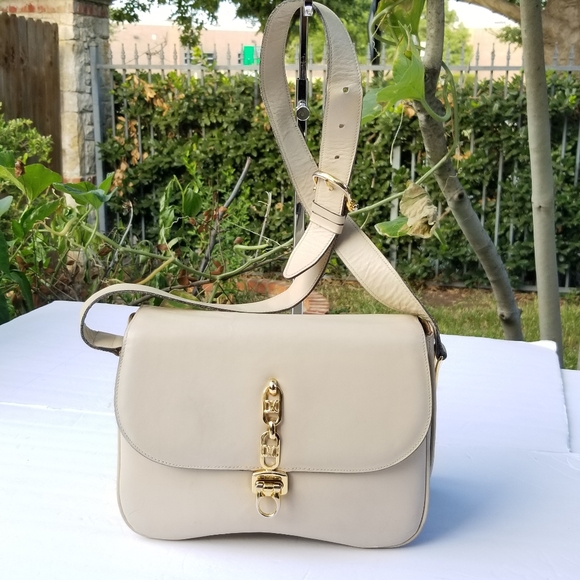 Vintage Rare CÉLINE TRIOMPHE Box Calf saddle shoulder crossbody handbag - Picture 3 of 16